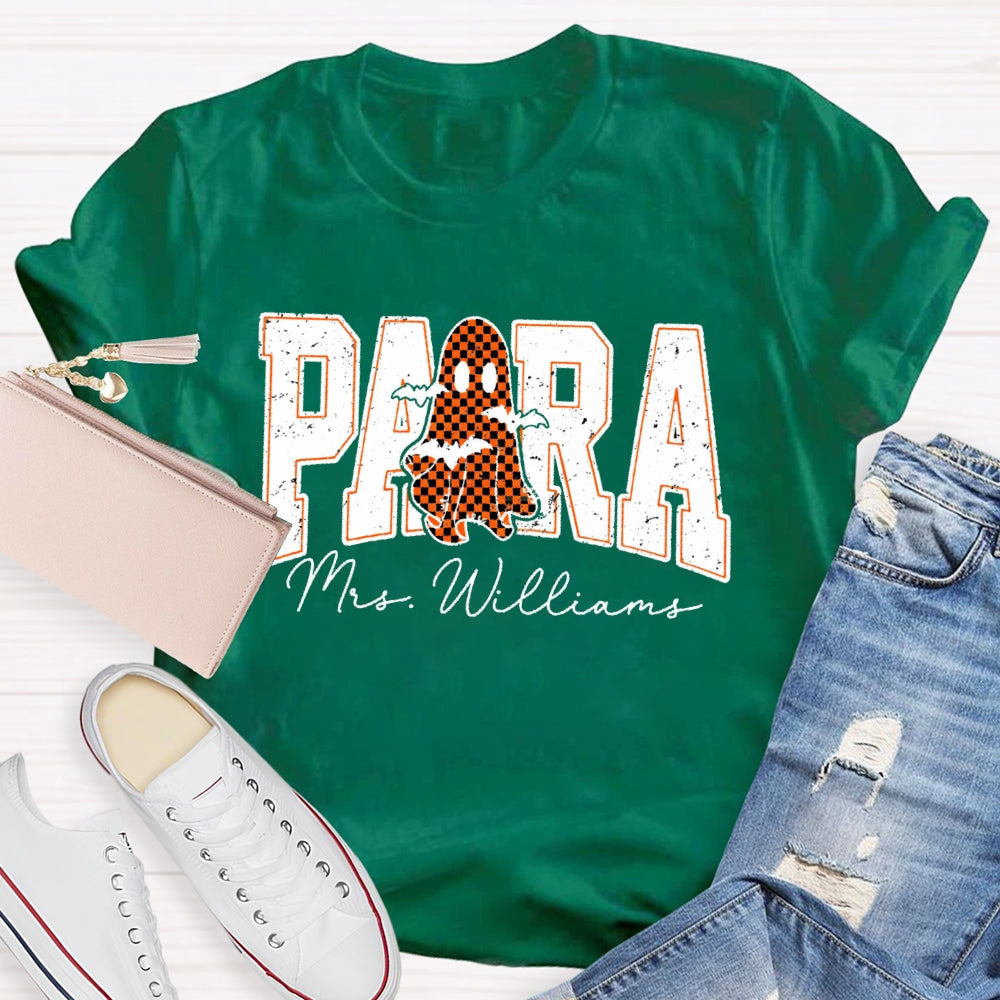 Personalized Name Para Halloween T-shirt