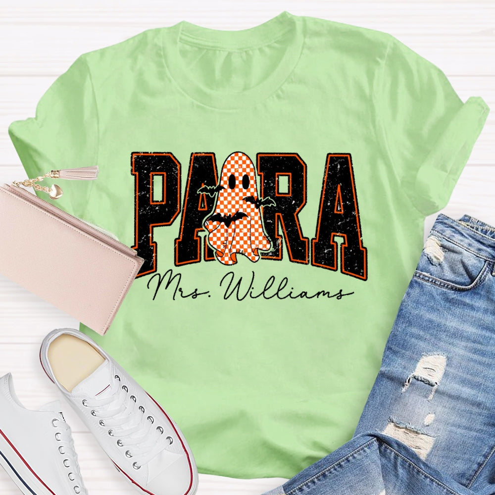 Personalized Name Para Halloween T-shirt