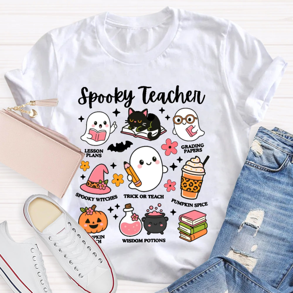 Spooky Teacher Graphic  Halloween T-shirt