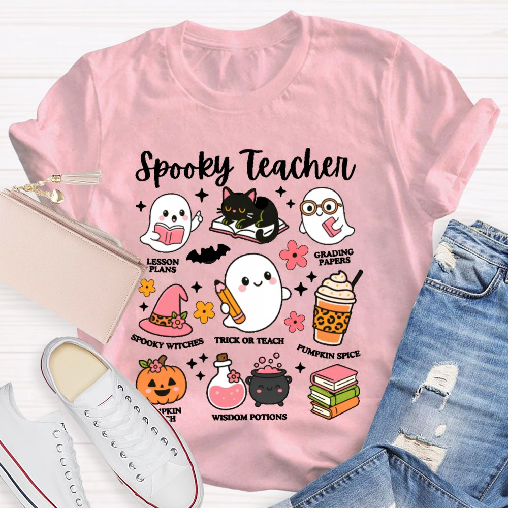 Spooky Teacher Graphic  Halloween T-shirt