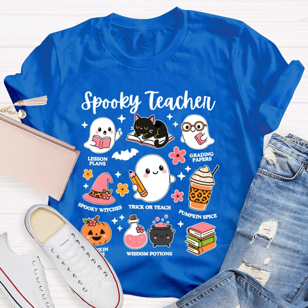 Spooky Teacher Graphic  Halloween T-shirt