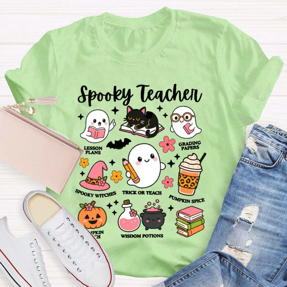 Spooky Teacher Graphic  Halloween T-shirt