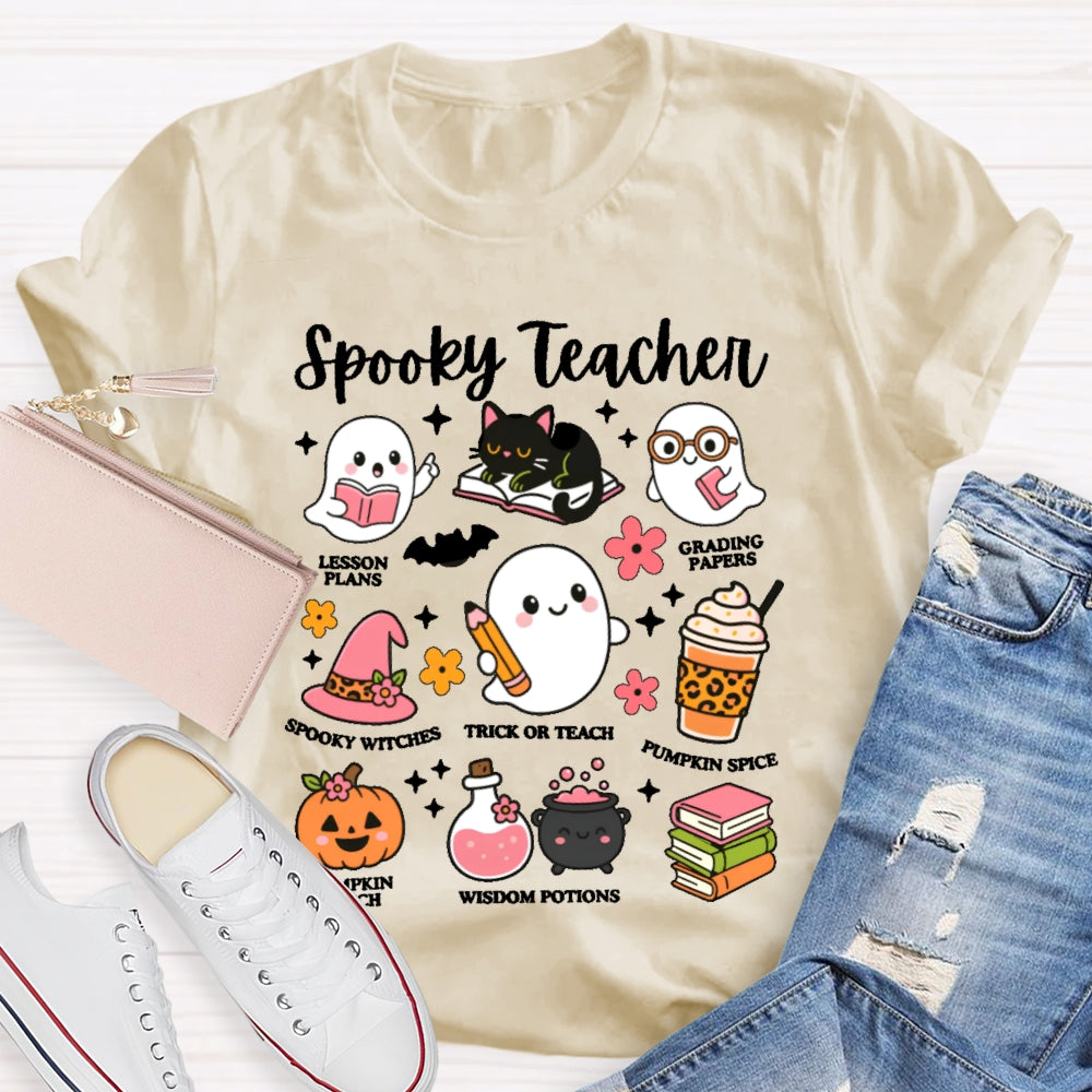 Spooky Teacher Graphic  Halloween T-shirt