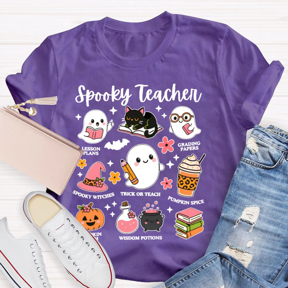 Spooky Teacher Graphic  Halloween T-shirt