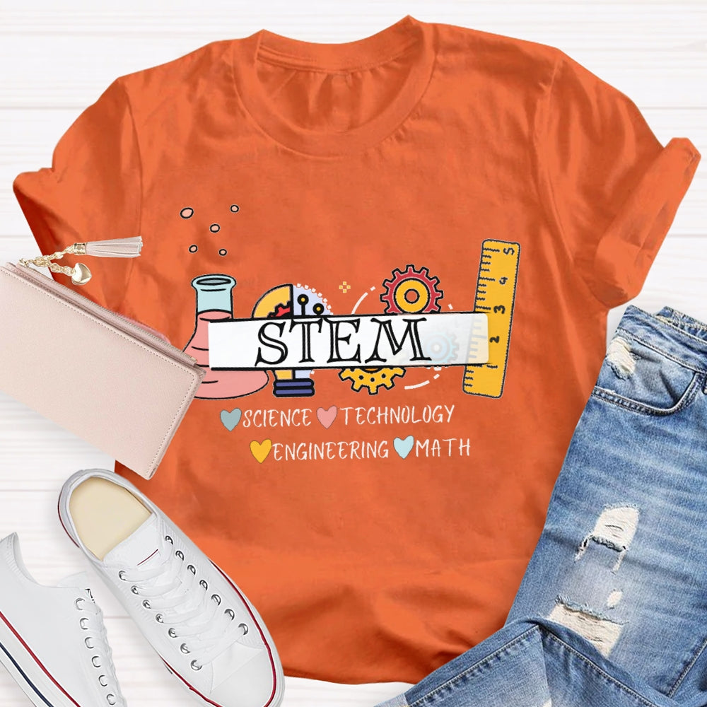 Stem Science Technology Engineering Math T-shirt