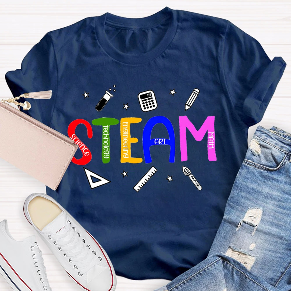 Steam Science Technology Engineering Art Math T-shirt