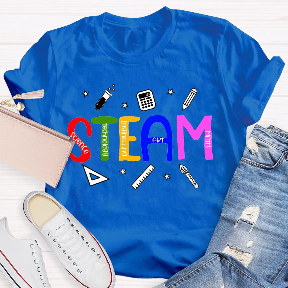 Steam Science Technology Engineering Art Math T-shirt