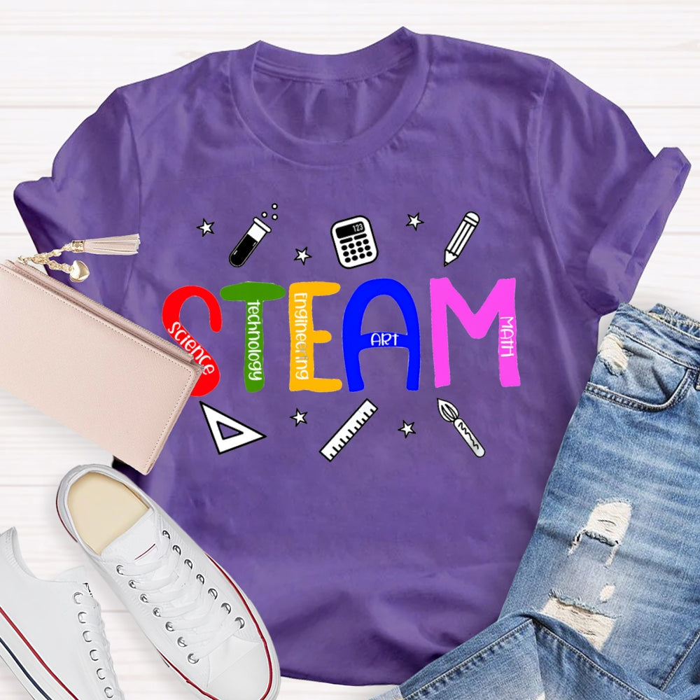 Steam Science Technology Engineering Art Math T-shirt