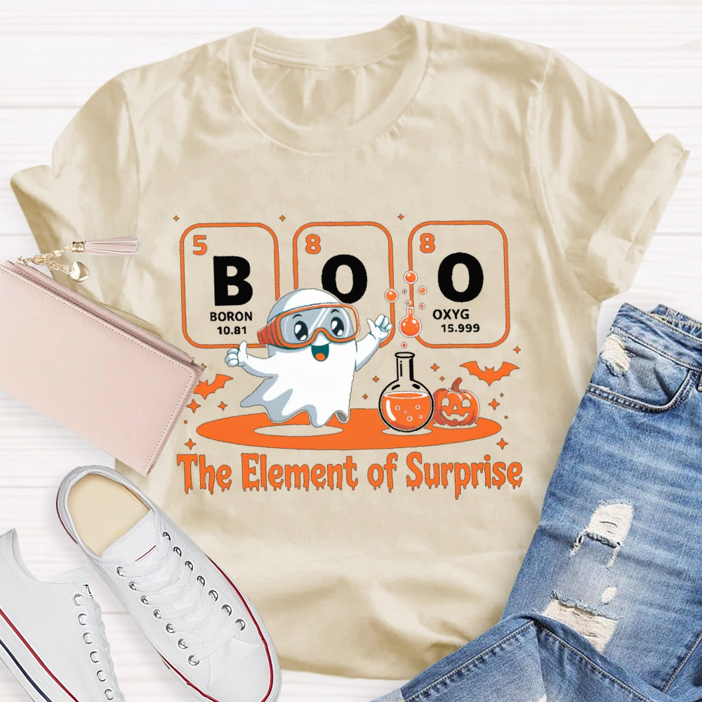 Boron Oxygen The Element Of Surprise The Kid Doing Experiments T-shirt