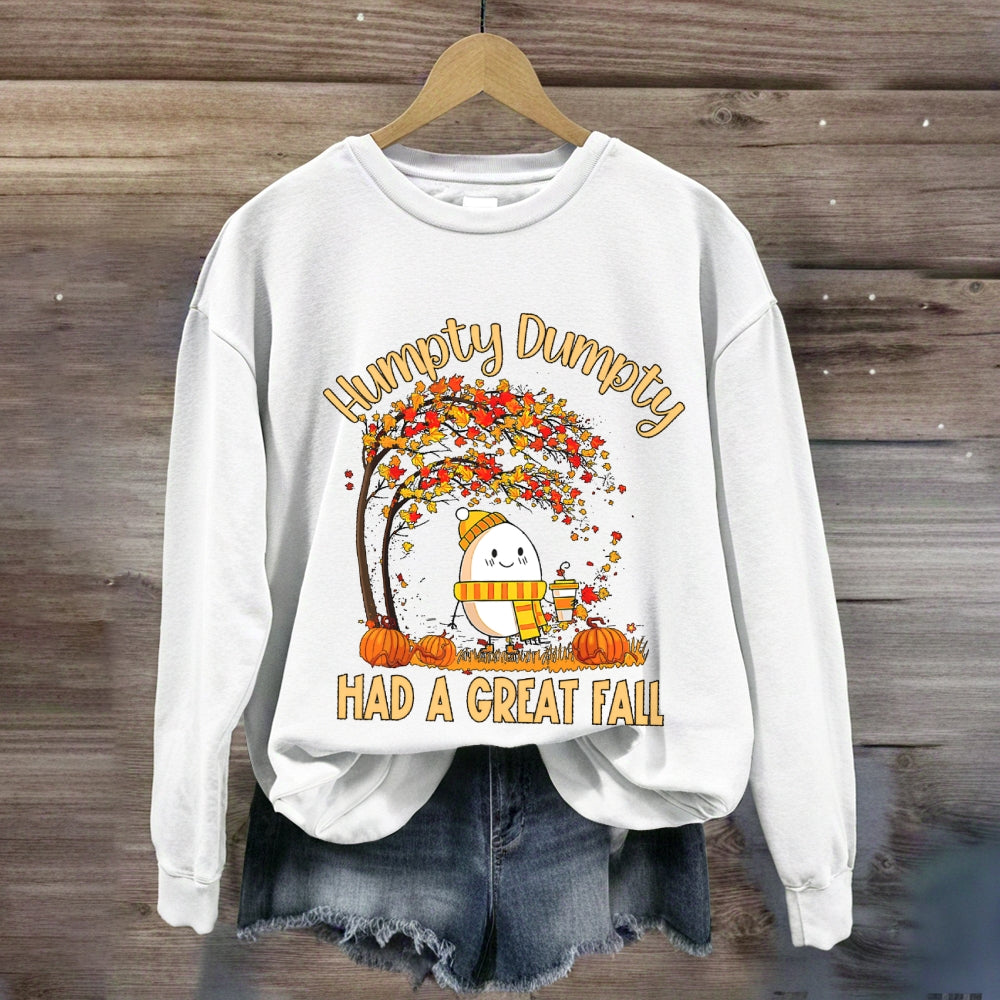 Humpty Happy Autumn Happy Fall Sweatshirt