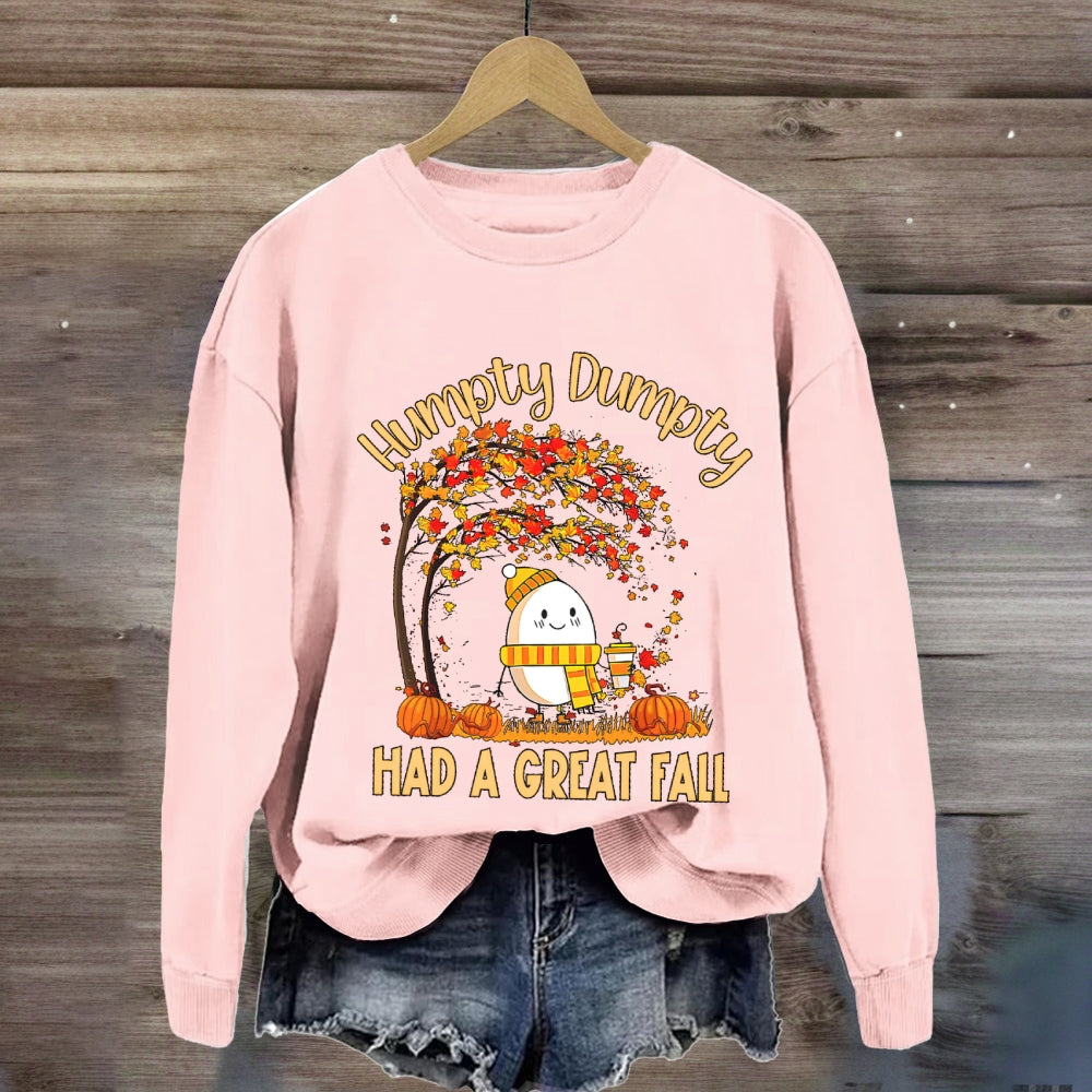 Humpty Happy Autumn Happy Fall Sweatshirt