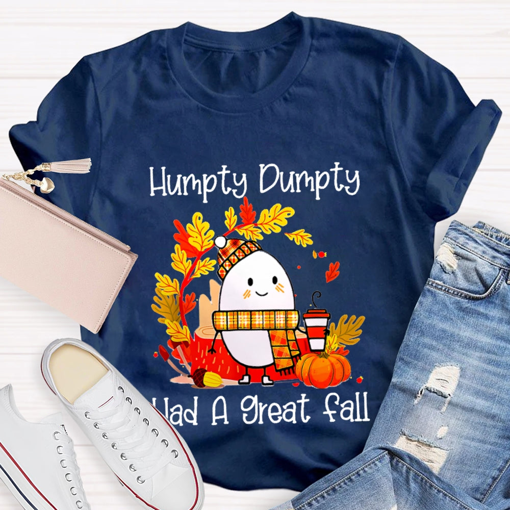 Humpty Happy Autumn Happy Fall Pumpkin T-shirt
