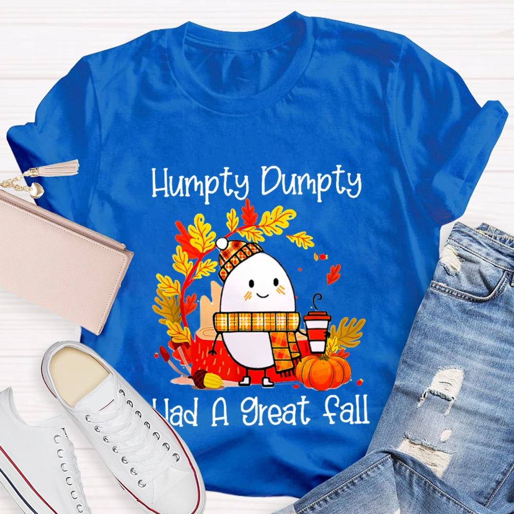 Humpty Happy Autumn Happy Fall Pumpkin T-shirt