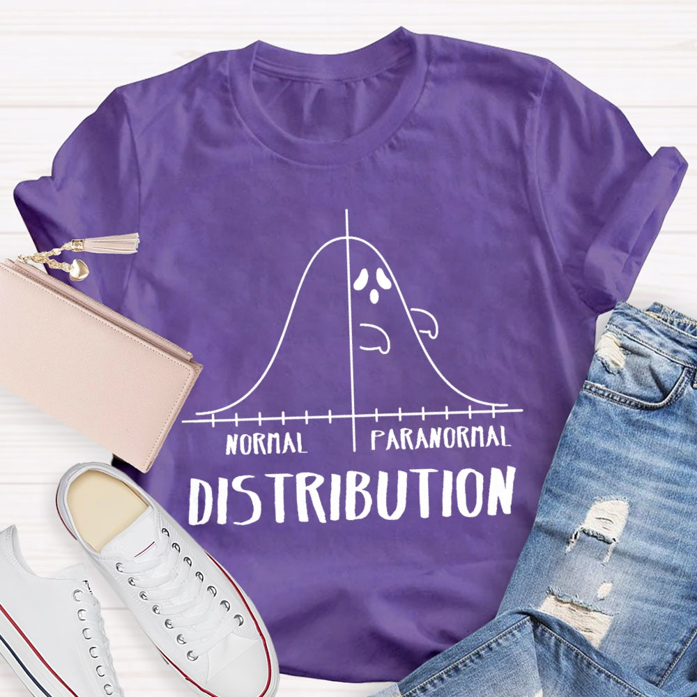 Normal Paranormal Distribution Teacher T-Shirt