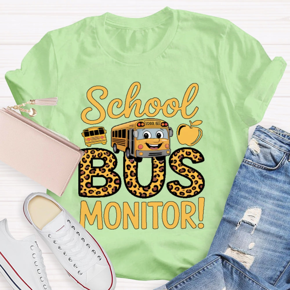 School Bus Monitor Life T-shirt