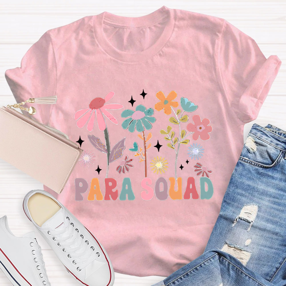 Para Squad Colorful Flowers T-shirt