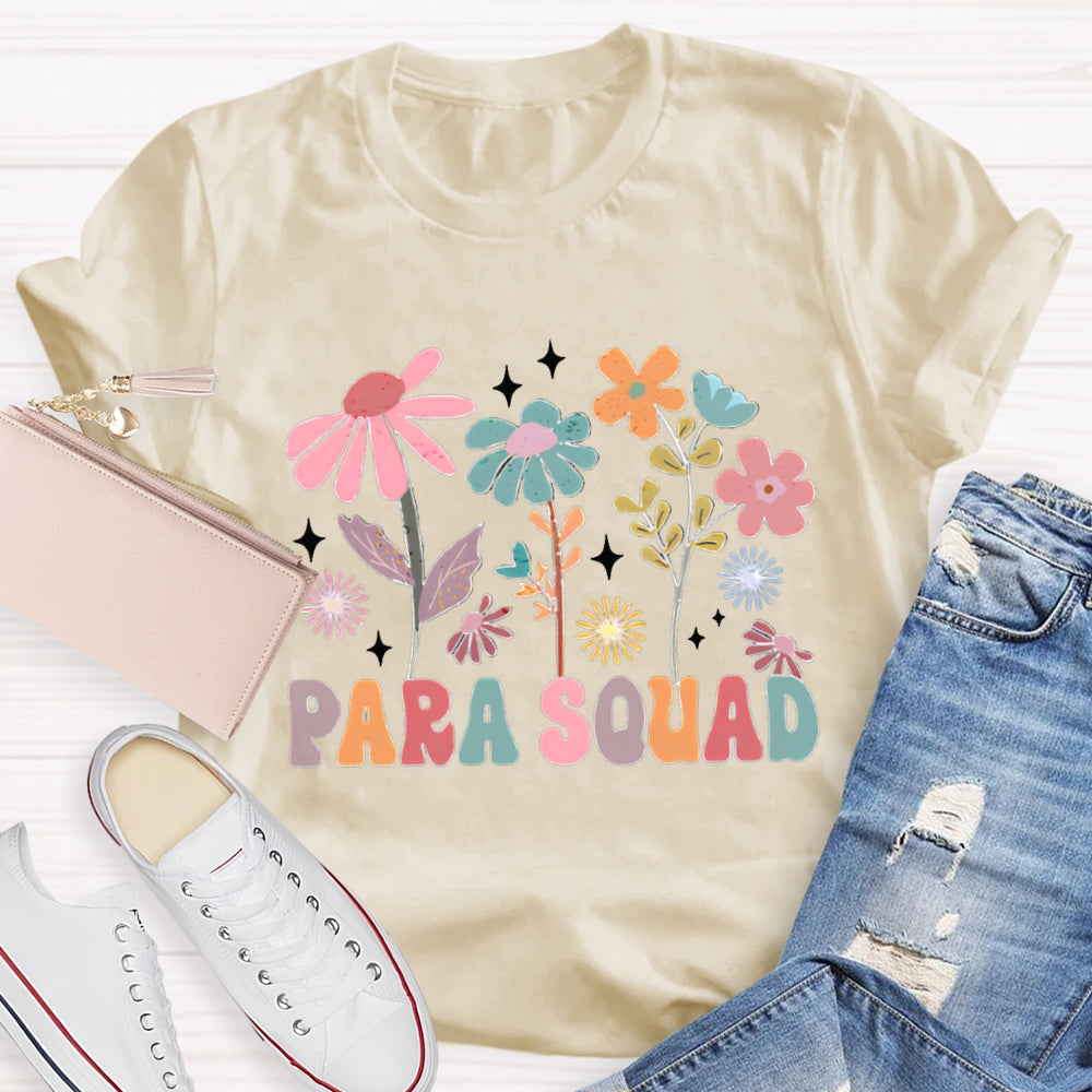 Para Squad Colorful Flowers T-shirt