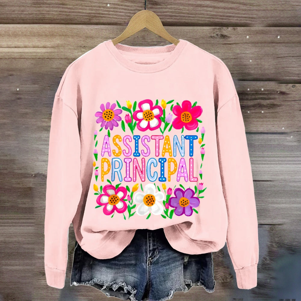 Assistant Principal Flowers sweatshirt