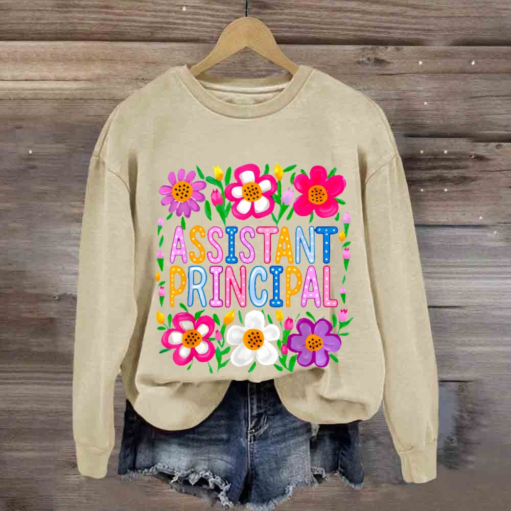 Assistant Principal Flowers sweatshirt