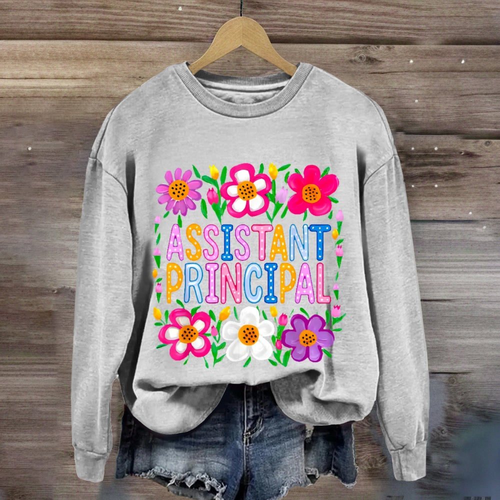Assistant Principal Flowers sweatshirt