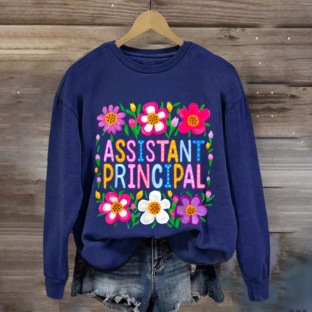 Assistant Principal Flowers sweatshirt
