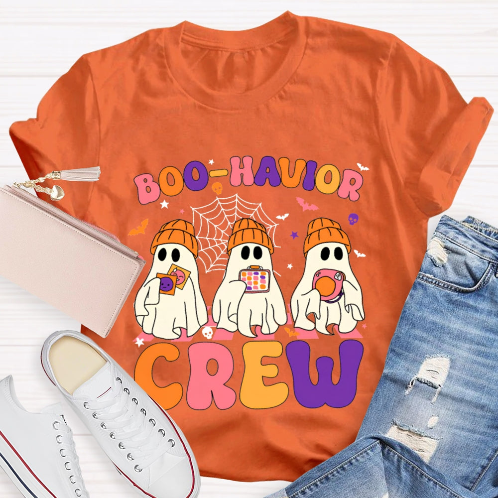 Halloween Boo Havior Meas Behavior Crew T-Shirt