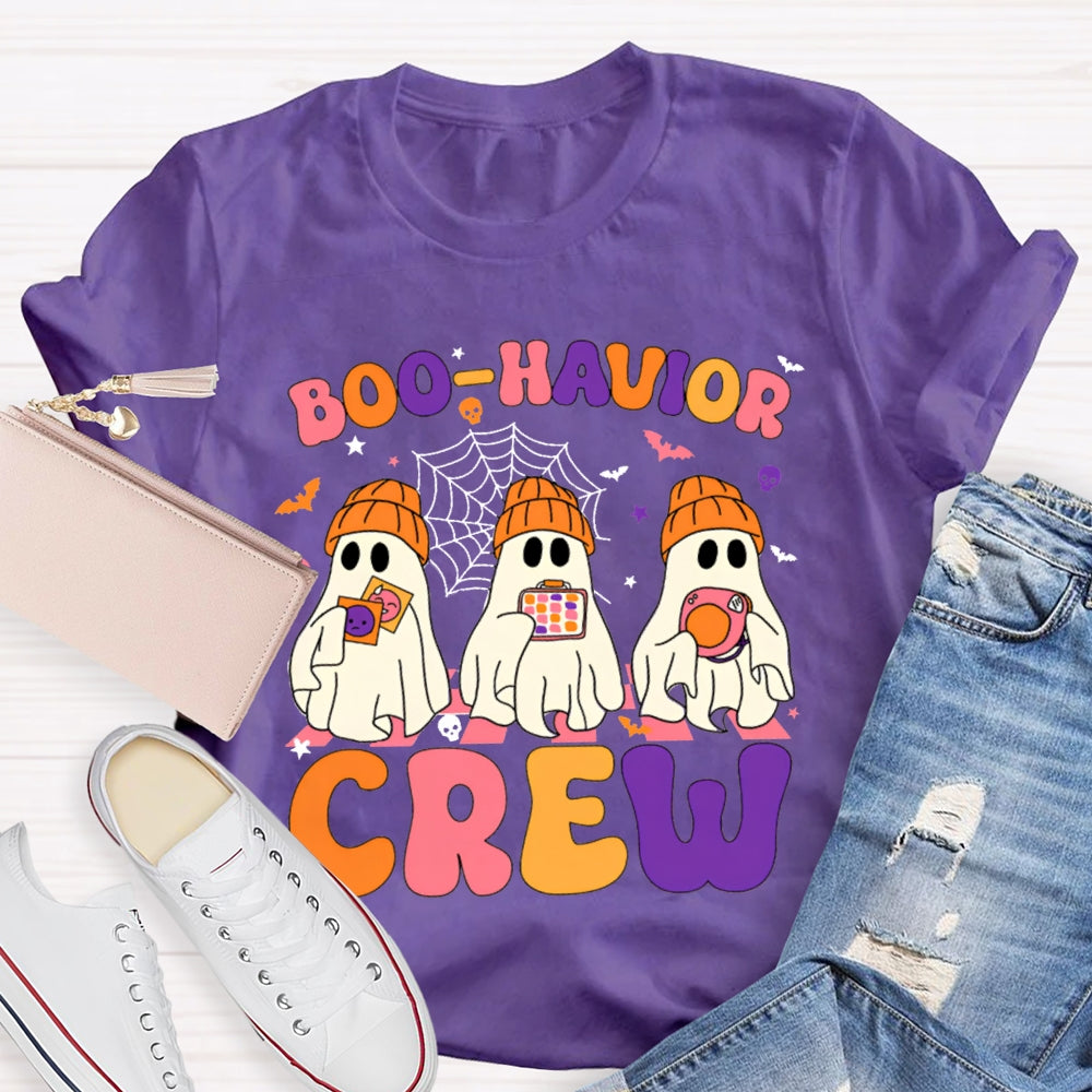 Halloween Boo Havior Meas Behavior Crew T-Shirt