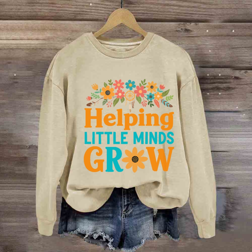 Sunflower Helping Little Minds Grow Sweatshirt