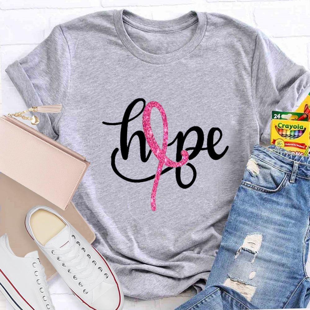 Pink Ribbon Hope Breast Cancer T-shirt