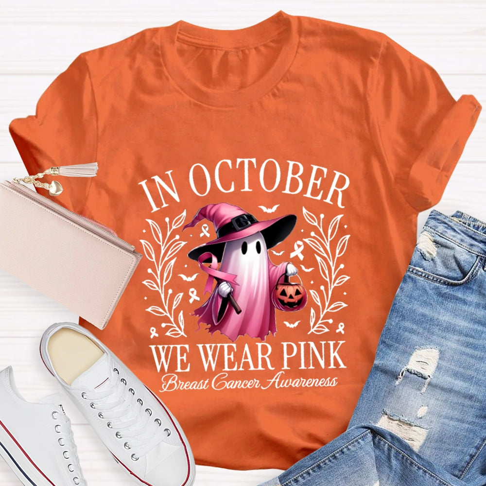In October We Wear Pink T-shirt
