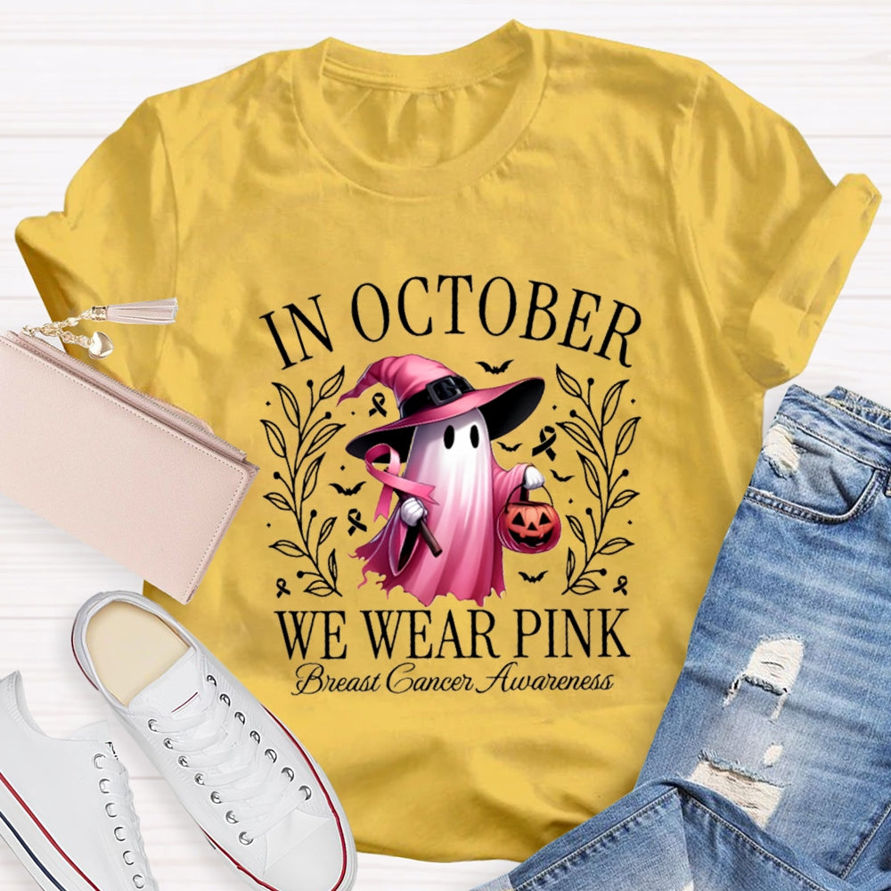 In October We Wear Pink T-shirt
