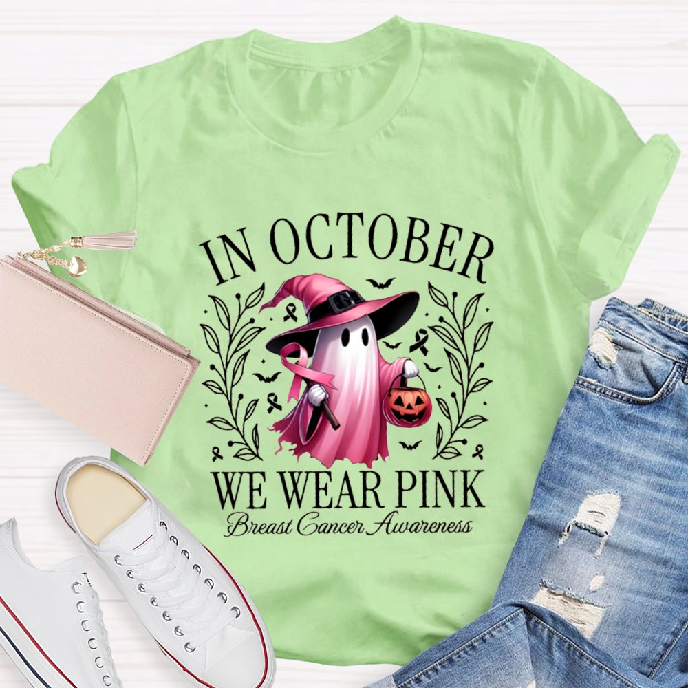 In October We Wear Pink T-shirt