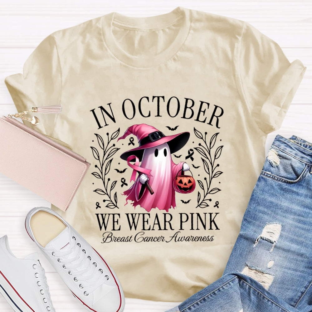 In October We Wear Pink T-shirt