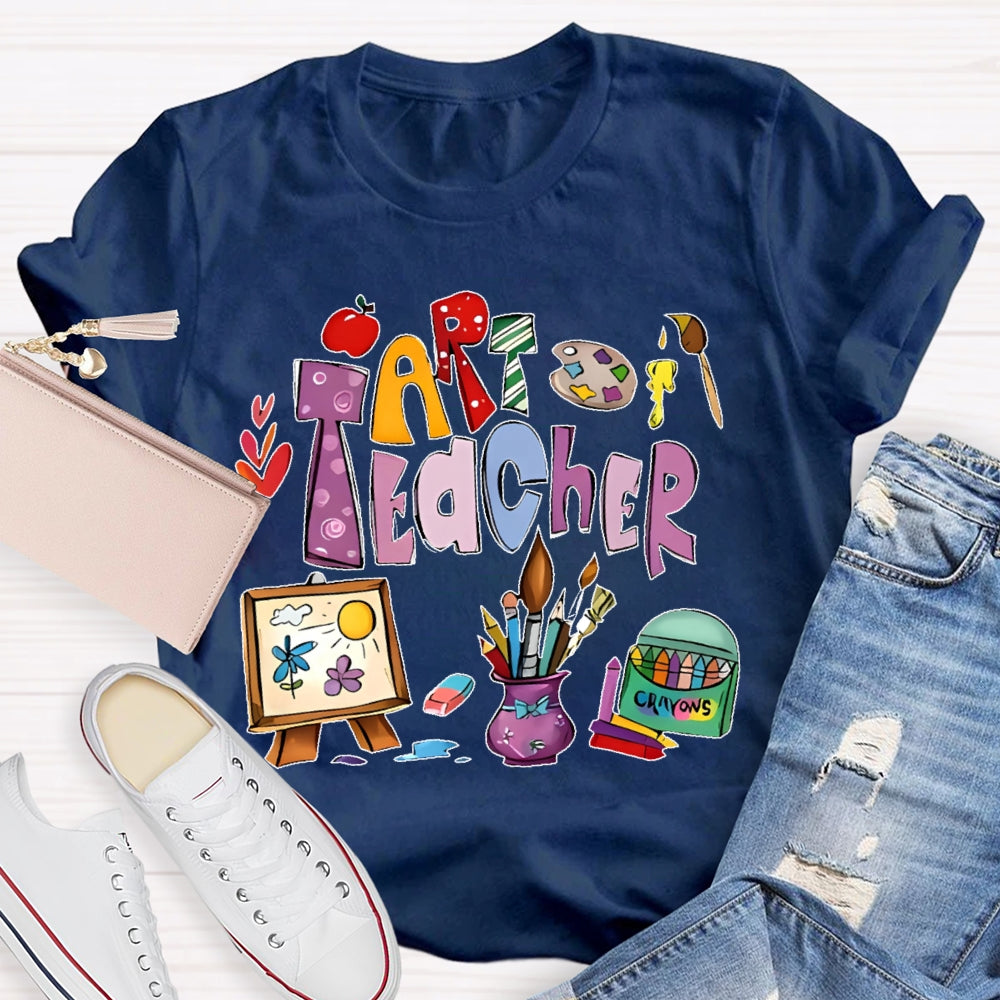 Art Teacher Shirts for Artist Lover Teacher T-shirt