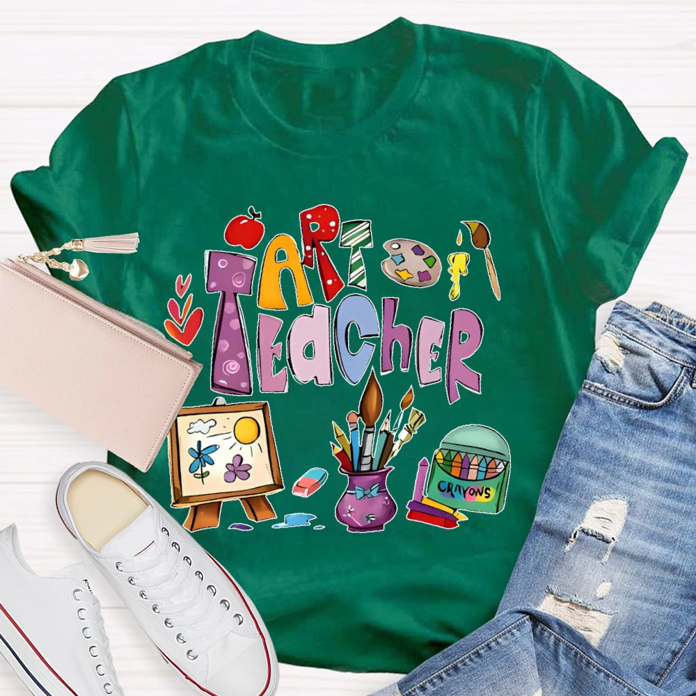 Art Teacher Shirts for Artist Lover Teacher T-shirt