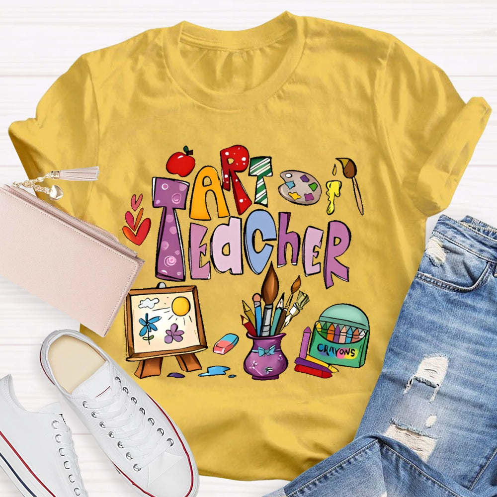 Art Teacher Shirts for Artist Lover Teacher T-shirt