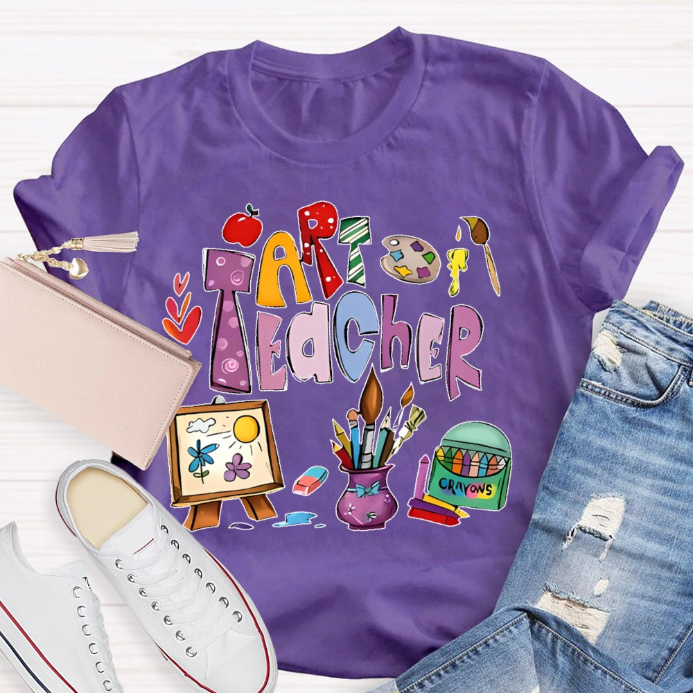 Art Teacher Shirts for Artist Lover Teacher T-shirt