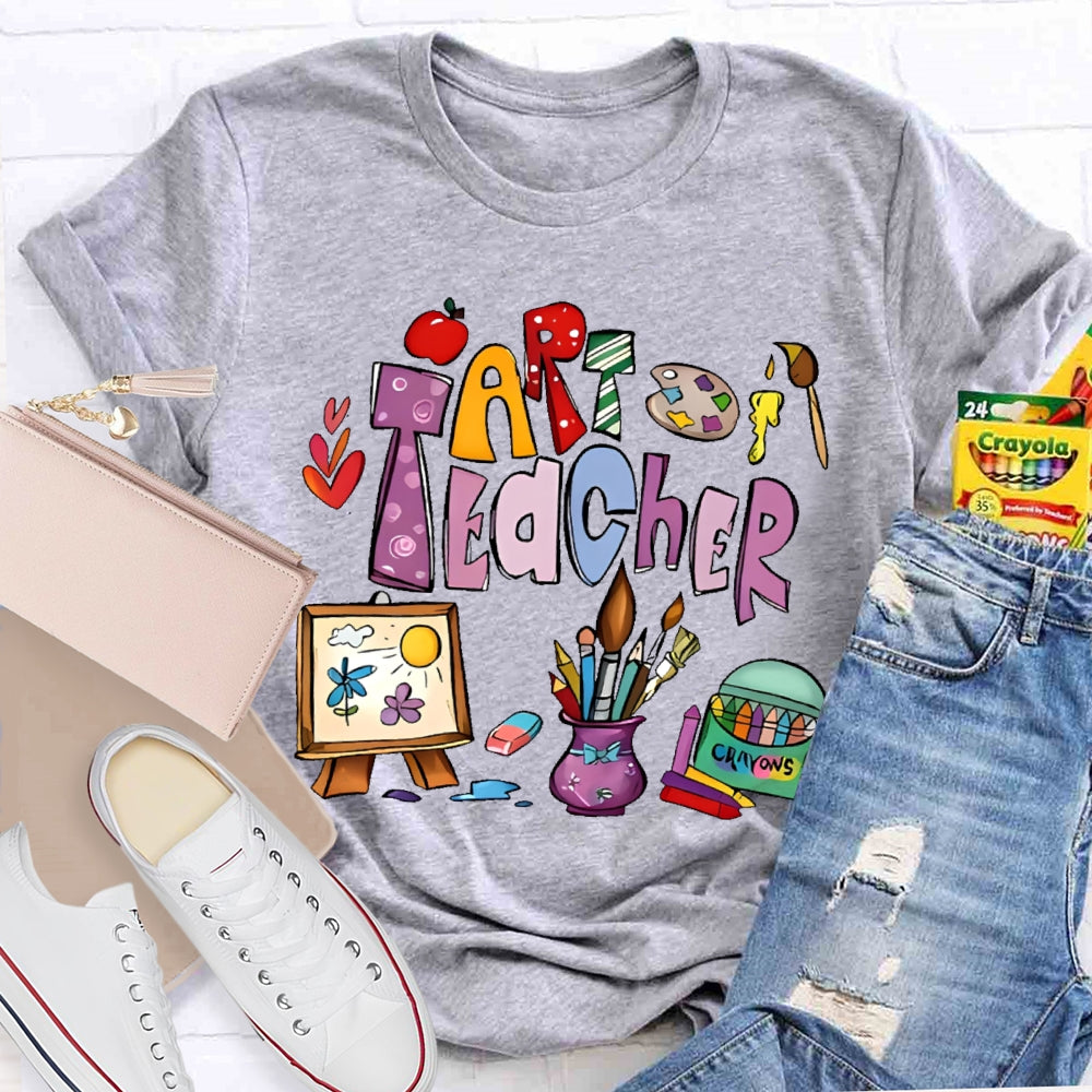 Art Teacher Shirts for Artist Lover Teacher T-shirt