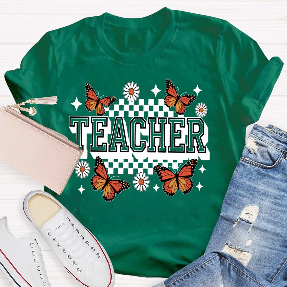 Teacher Butterfly T-shirt