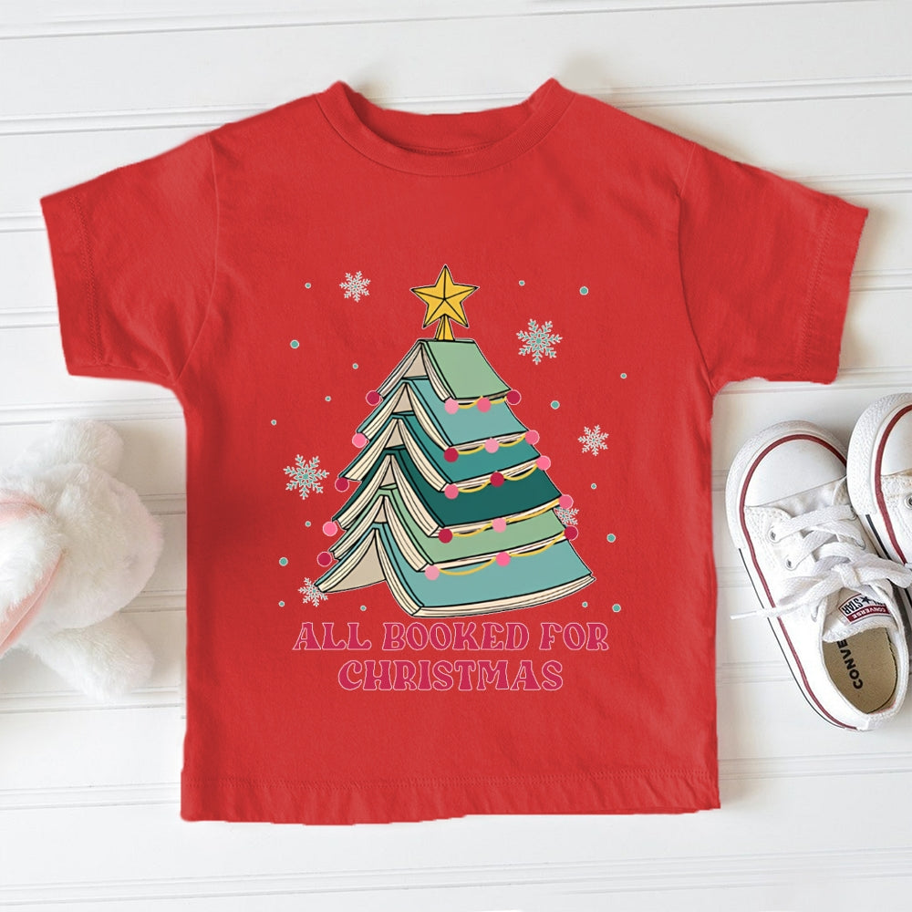 All Booked For Christmas Toddler T-shirts