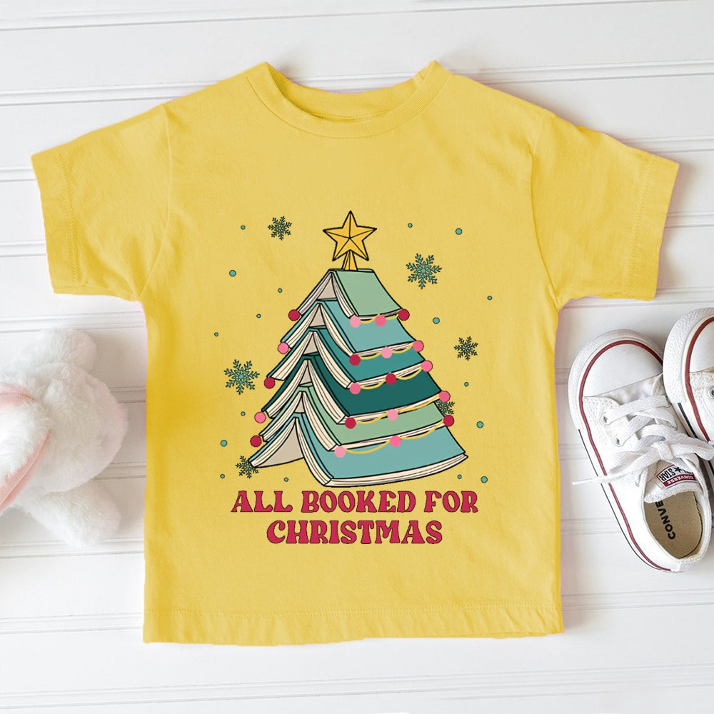 All Booked For Christmas Toddler T-shirts