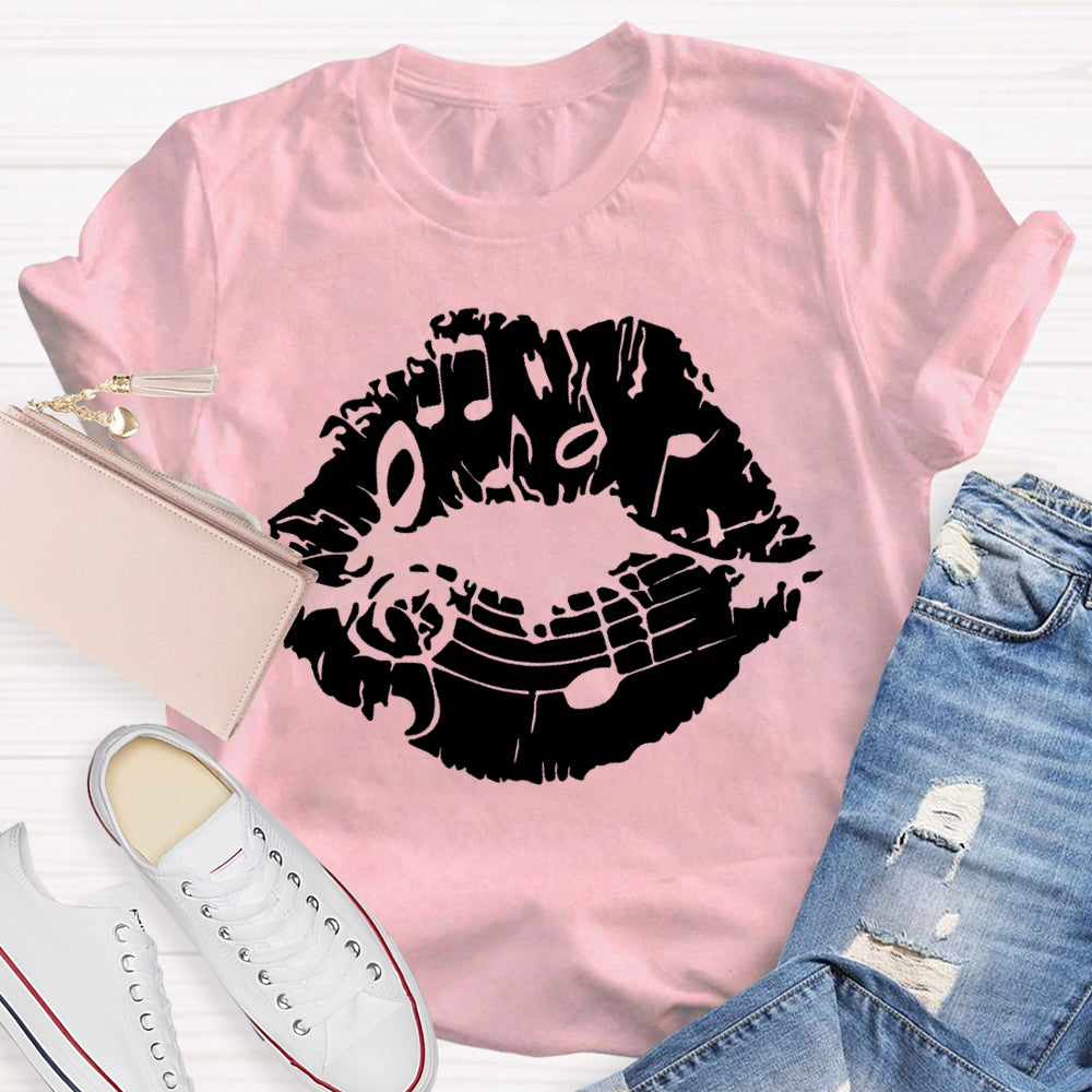 Lip Notes Music T-shirt