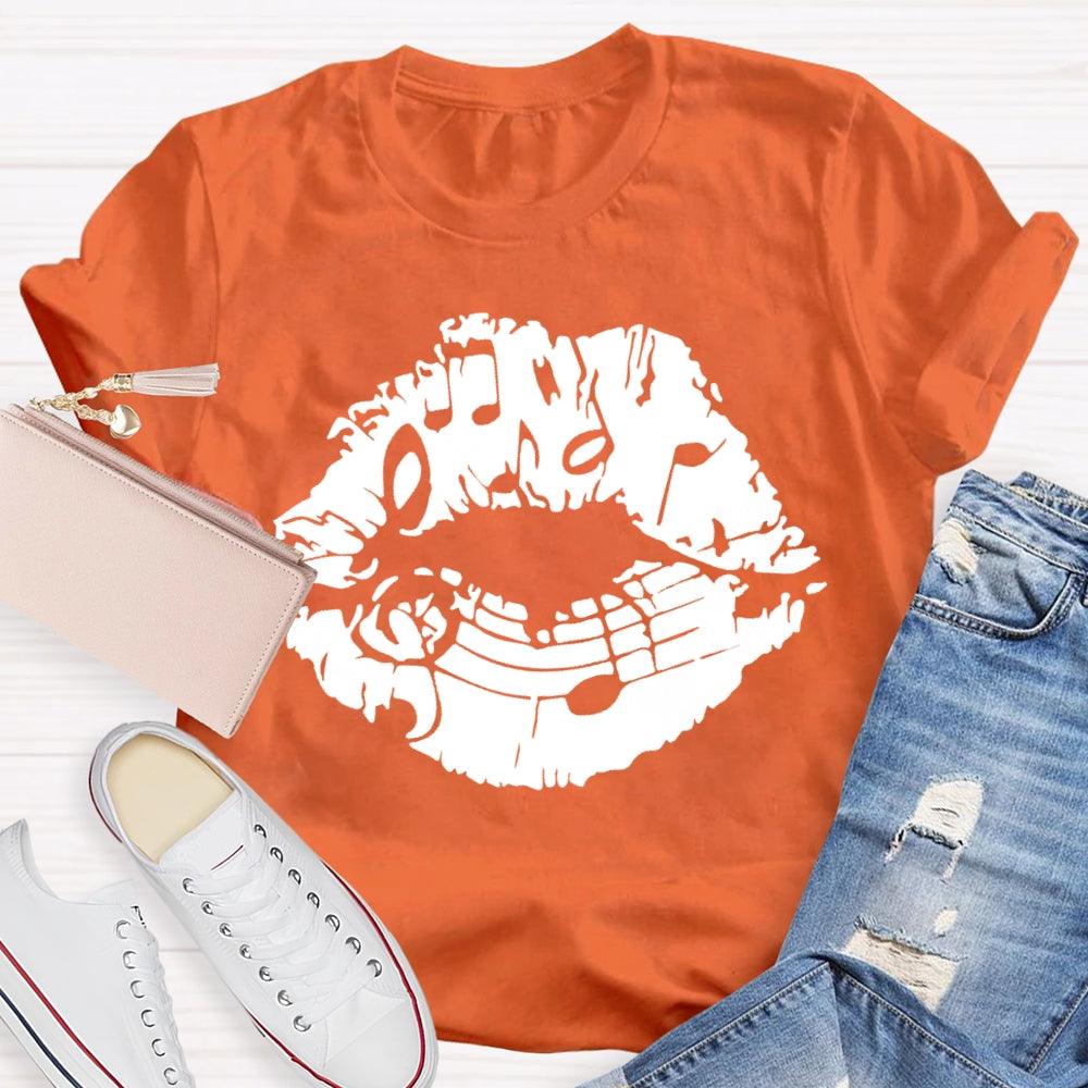 Lip Notes Music T-shirt