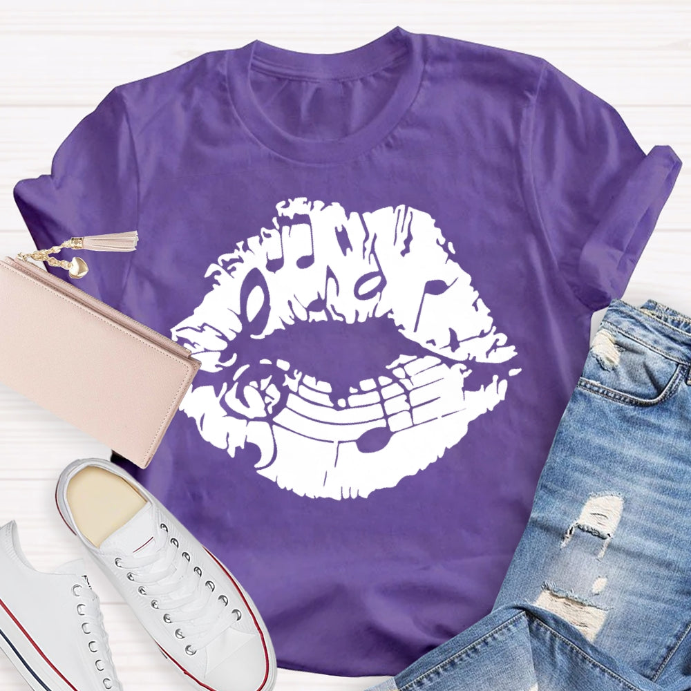 Lip Notes Music T-shirt