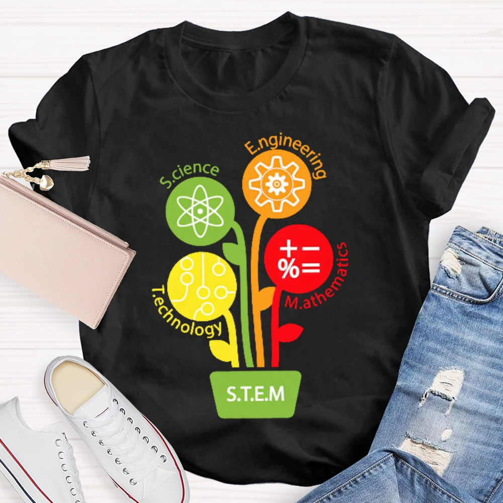 STEM Science Technology Engineering Math Teacher Gift  T-shirt