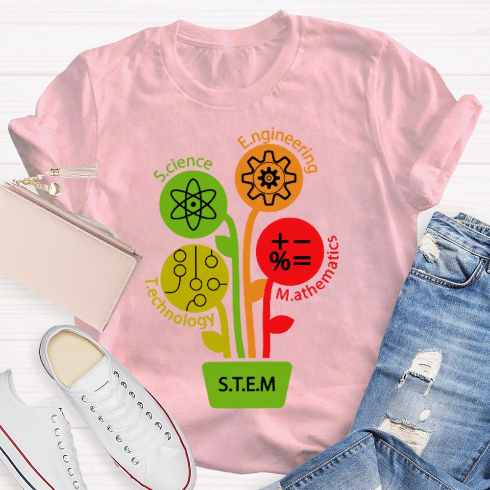 STEM Science Technology Engineering Math Teacher Gift  T-shirt