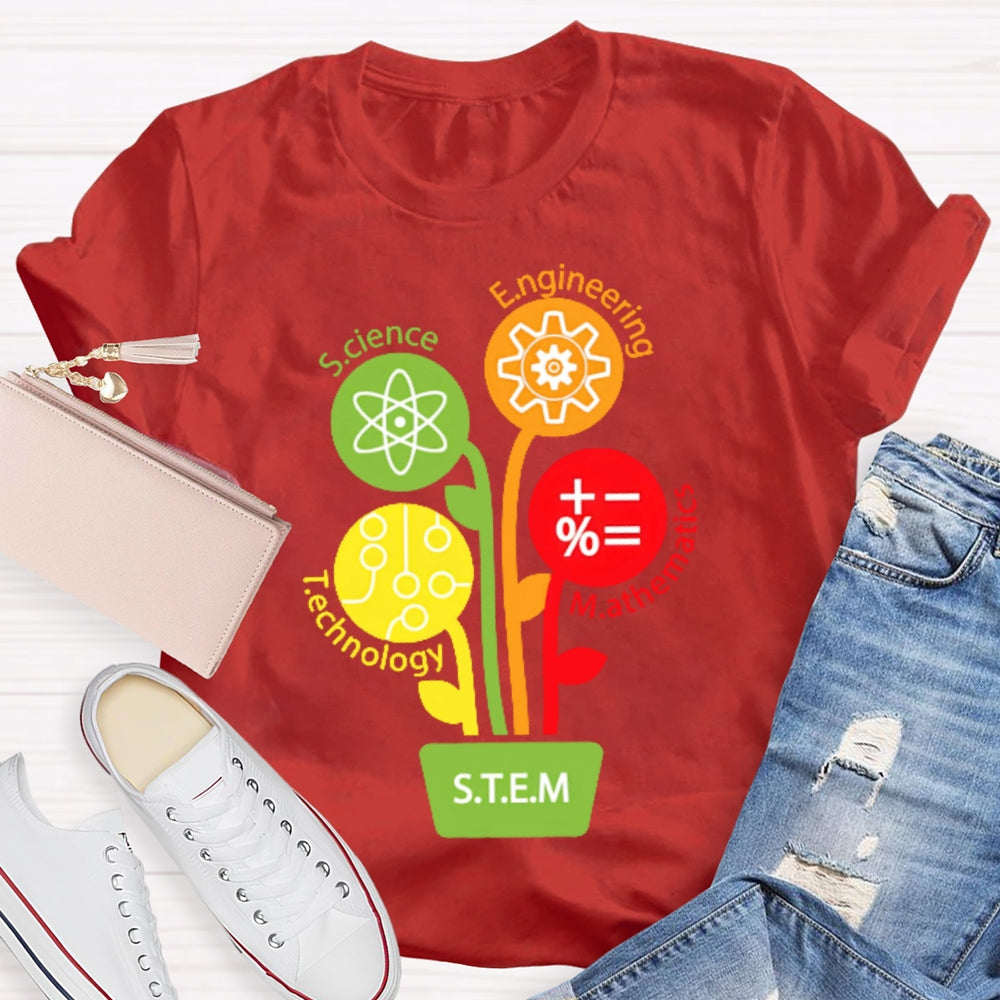 STEM Science Technology Engineering Math Teacher Gift  T-shirt