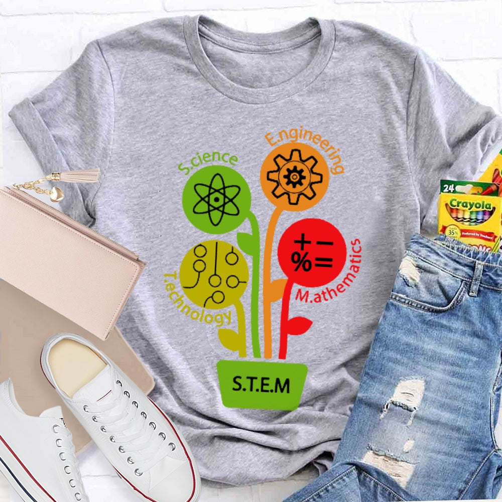 STEM Science Technology Engineering Math Teacher Gift  T-shirt