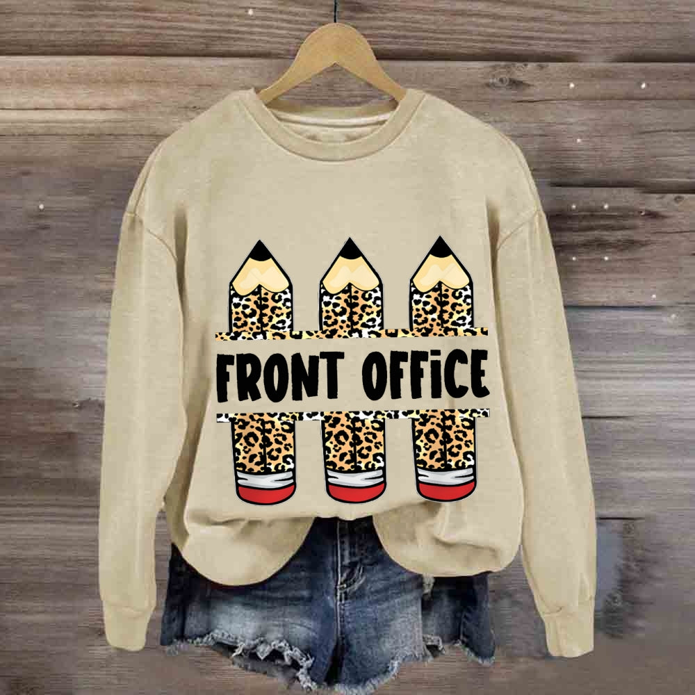 Front Office Leopard Print Pencil sweatshirt