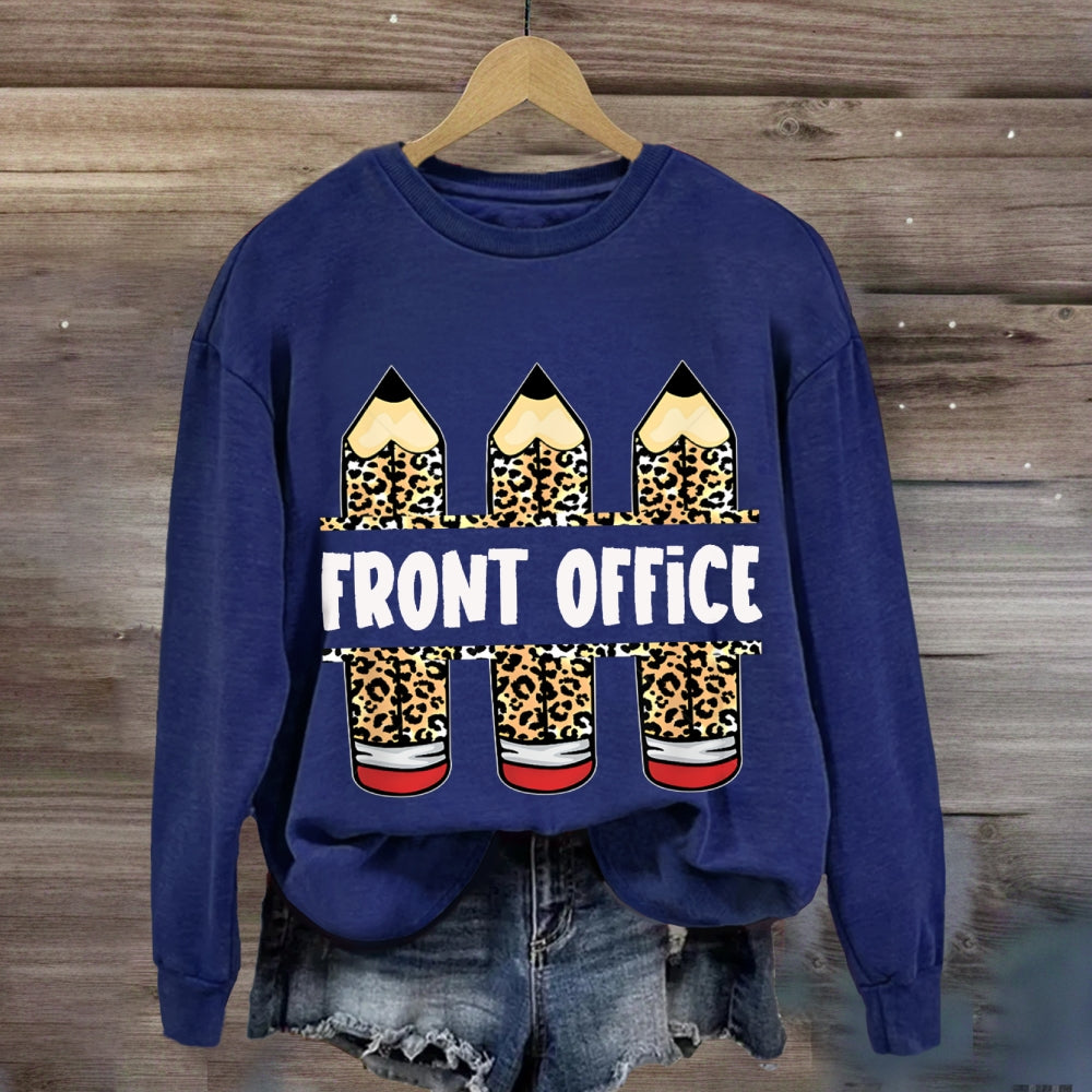 Front Office Leopard Print Pencil sweatshirt